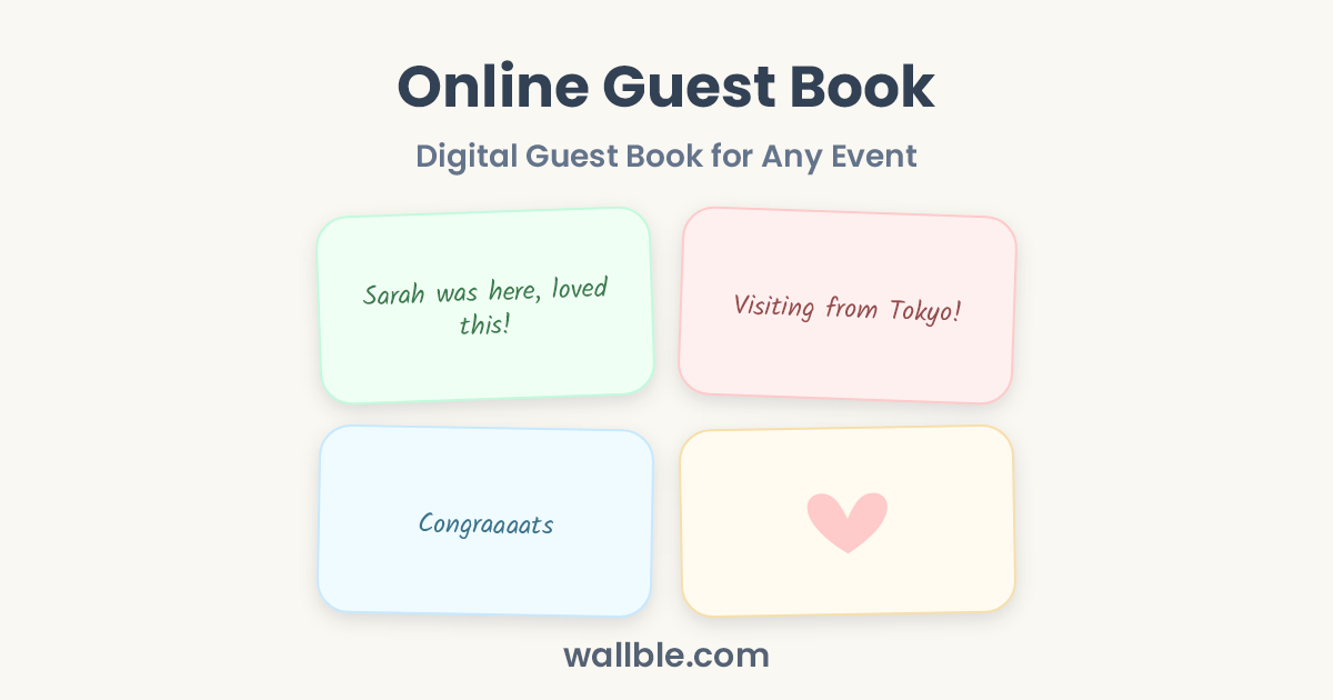 Online Guest Book: Digital Guest Book for Any Event